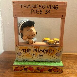 Jim Shore Peanuts Lucy Thanksgiving Figure